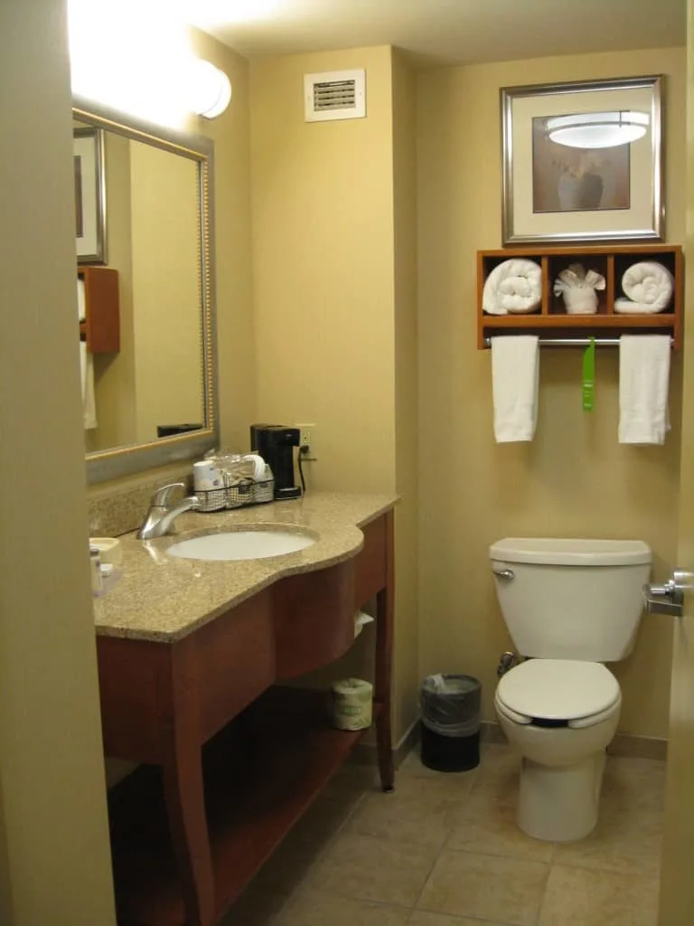 Hampton Inn La Guardia airport room bathroom Hampton Inn La Guardia airport room bathroom