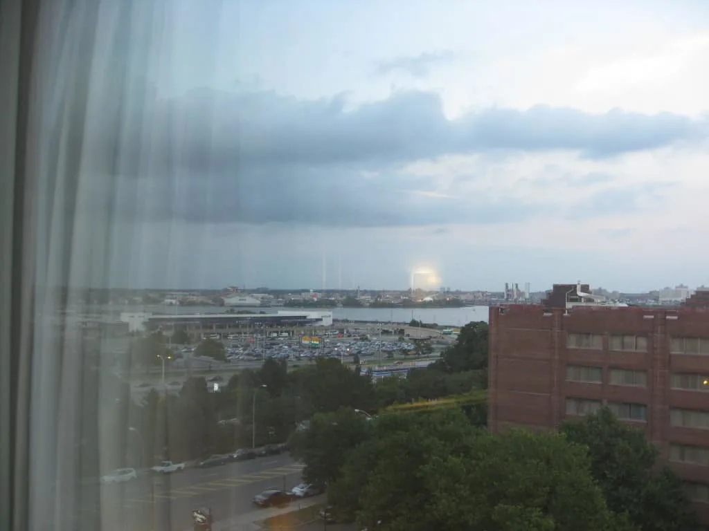 View of La Guardia airport from Hampton Inn La Guardia