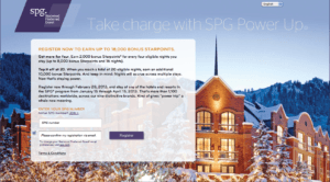 SPG Power Up Promotion Up to 18,000 Starpoints