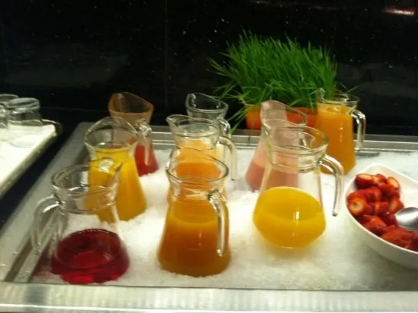 Fairmont Chateau Laurier Breakfast Buffet Juices