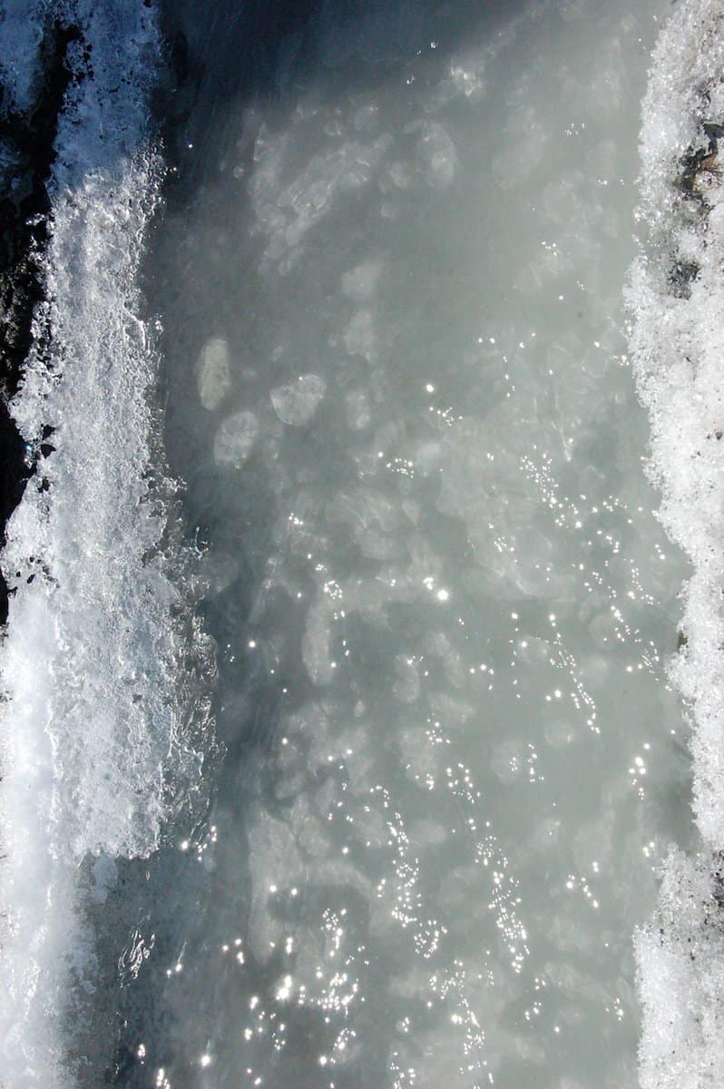 frozen water