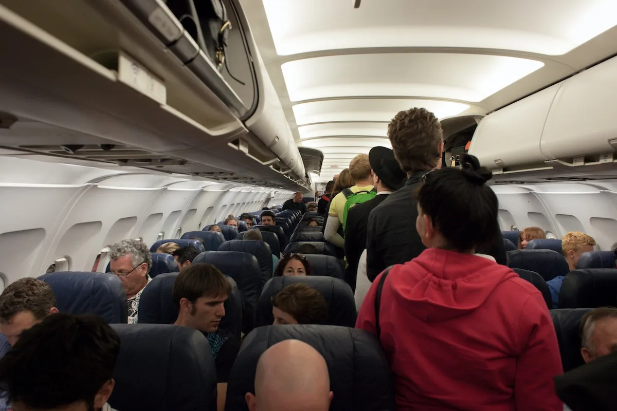 group of people in airliner photo