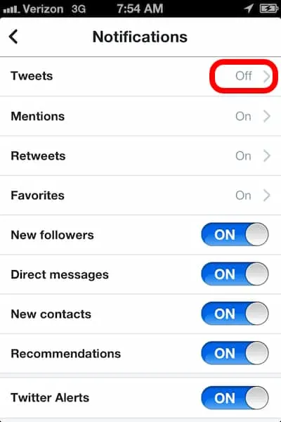 How to turn on Twitter notifications on iPhone