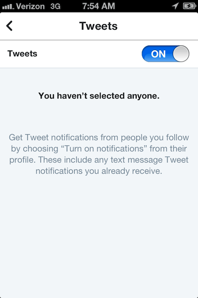 How to turn on Twitter notifications on iPhone