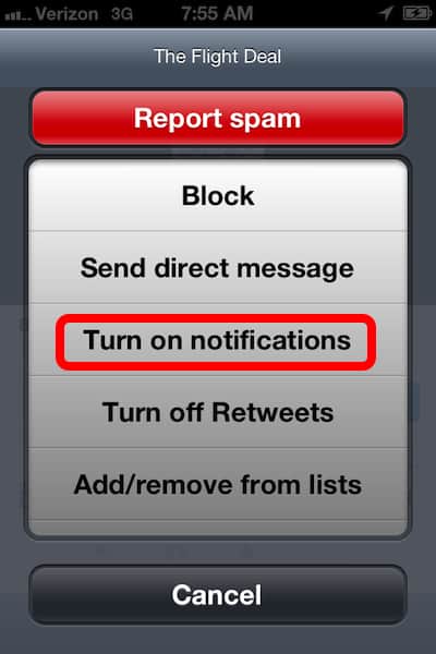 How to turn on Twitter notifications iPhone