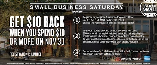 Free money on Small Business Saturday Traveling Well For Less