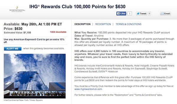 Daily Getaway Offers for Weeks 3 and 4 IHG points Traveling Well For Less