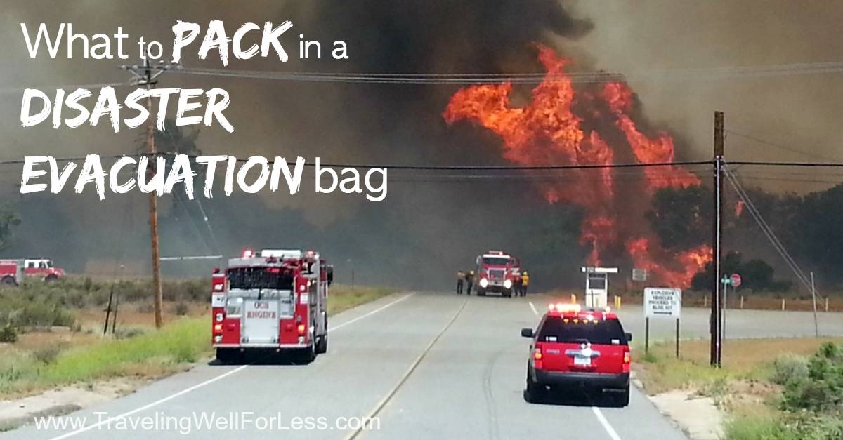 what you should pack in a disaster evacuation bag