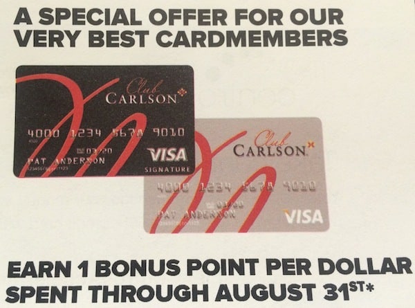 Up to 2,000 Club Carlson Bonus Points Traveling Well For Less