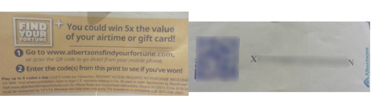 Buy a $100 Gift Card, Win a $500 Gift Card QR Code