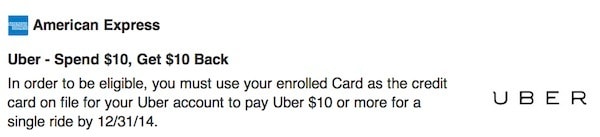 $10 Off Uber With Amex Sync Traveling Well For Less