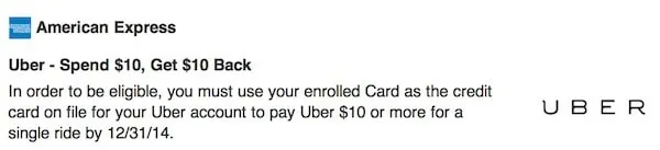 $10 Off Uber With Amex Sync Traveling Well For Less