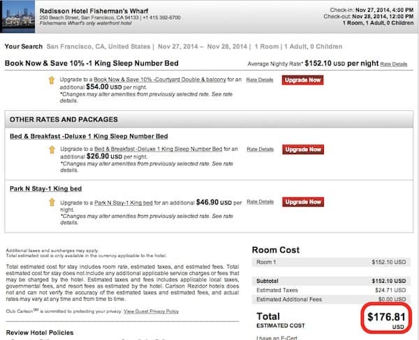 Choose Club Carlson double points vs double nights Traveling Well For Less