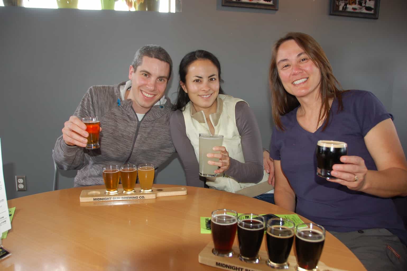 Drinking beer in Anchorage Alaska Traveling Well For Less