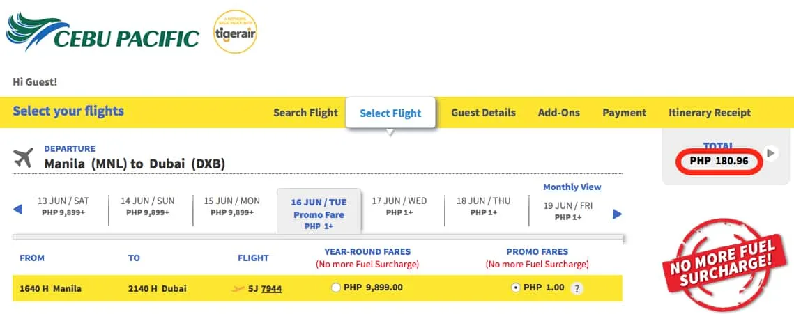 Manilla to Dubai for $3 Traveling Well For Less