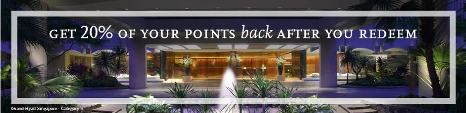 20 Percent Rebate on Redeemed Hyatt Points Traveling Well For Less