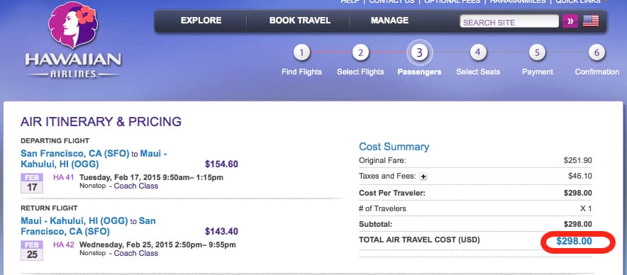 298 round-trip from San Francisco to Maui Traveling Well For Less