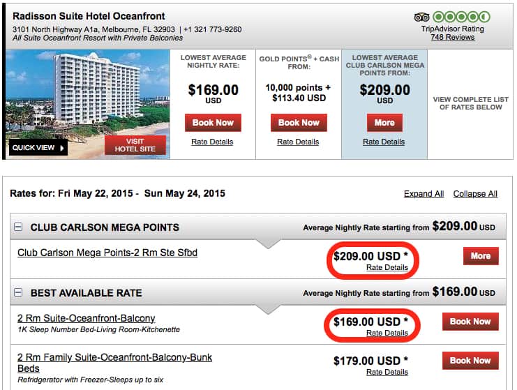 Club Carlson Mega Points Promo is worth paying more Traveling Well For Less