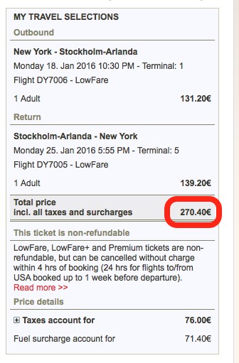 round-trip to Stockholm for $285 Traveling Well For Less