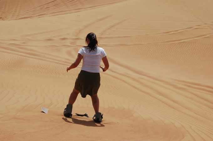 Dubai Sandboarding Traveling Well For Less
