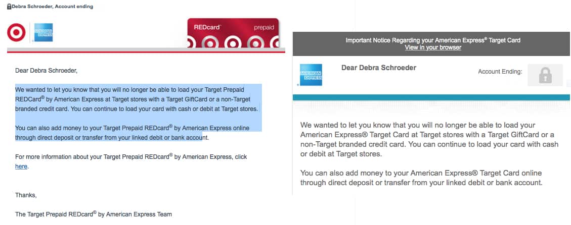 American Express, Target REDcard, American Express for Target, credit cards