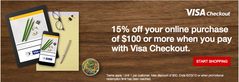 Up to $50 off at Staples