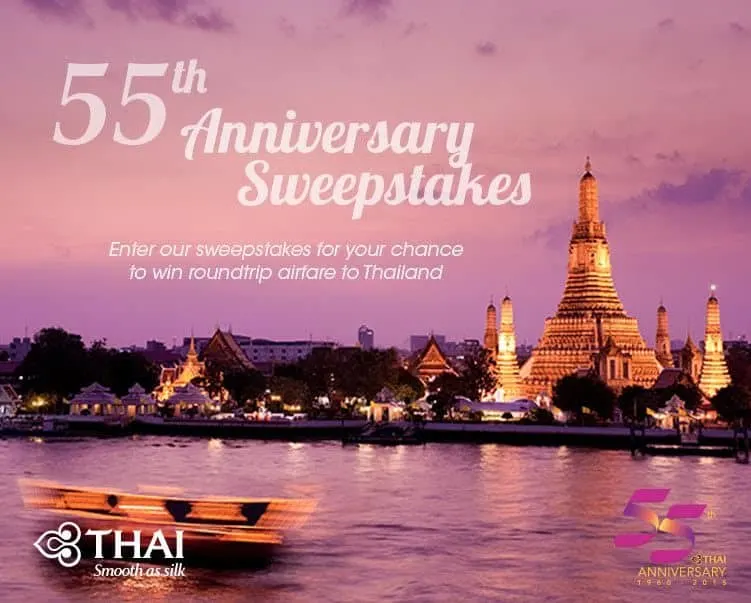 Thailand 55th Annivesary sweepstakes