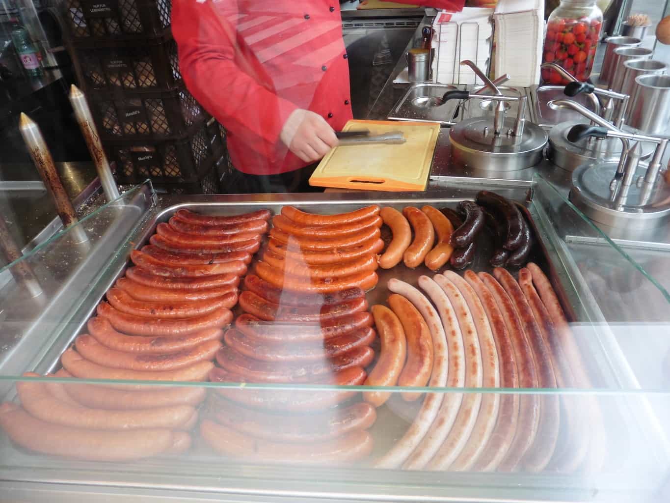 street food cart hot dog stand wurstelprate