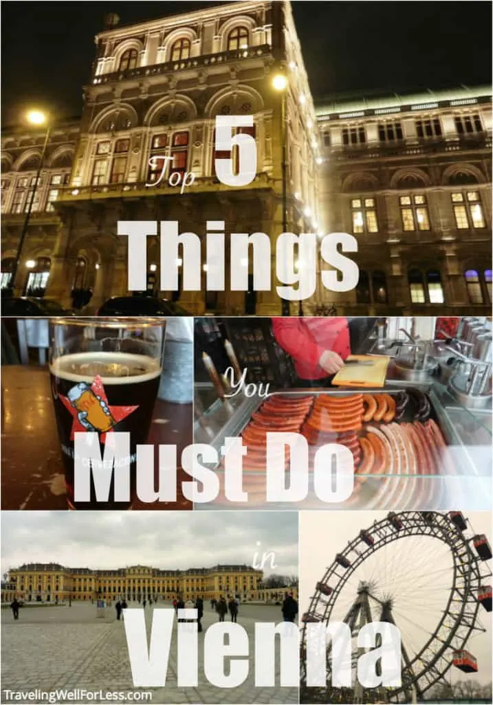 Here's my pick of the top 5 things you must do in Vienna | https://www.travelingwellforless.com #austria #vienna #thingstodovienna