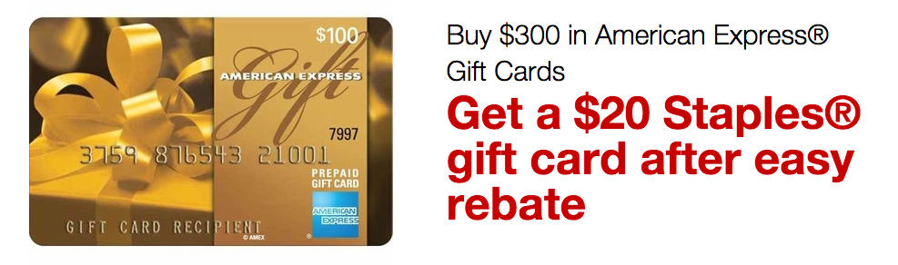 Staples gift card rebate, Amex gift cards