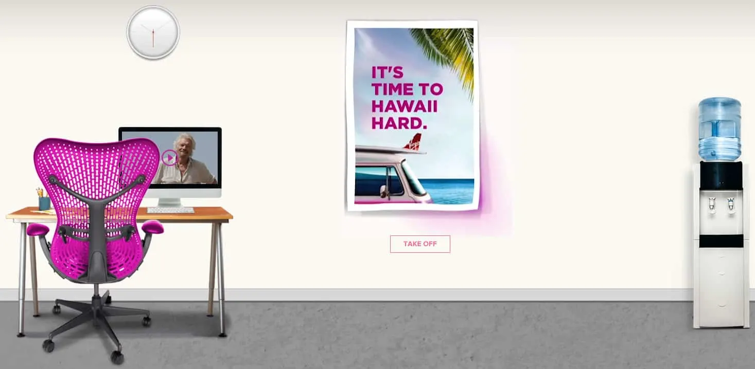 Make Your Hawaiiscape, Virgin America