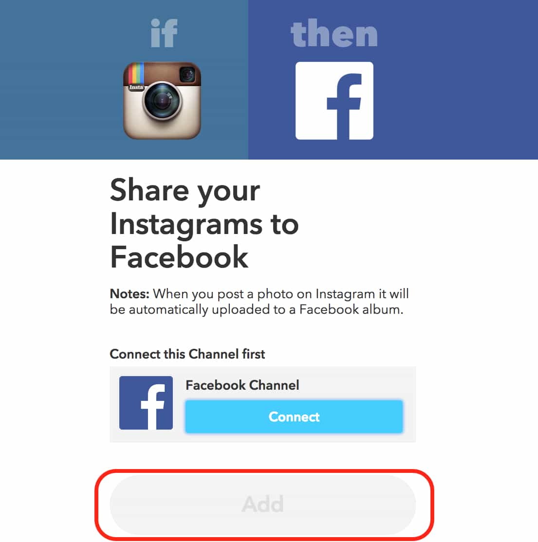 IFTTT, If this then that, Facebook, Twitter, Instagram