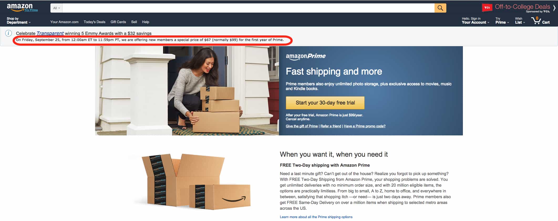 Amazon Prime, Traveling Well For Less