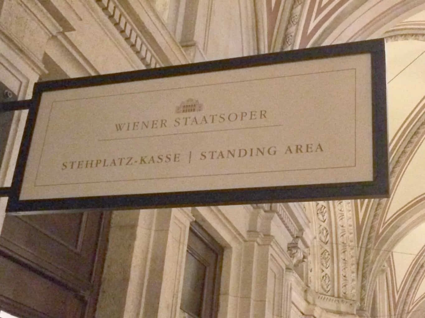 tephplatz Kasse Standing Area, Wiener Staatsoper, Vienna Opera House