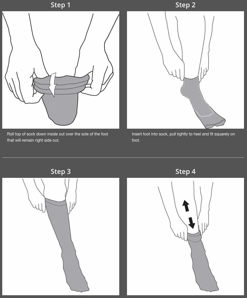 how to put on compression socks, Acel compression and recovery socks, performance socks