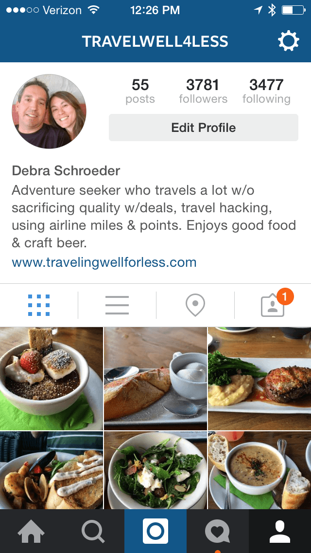 Instagram, travelwell4less, traveling well for less