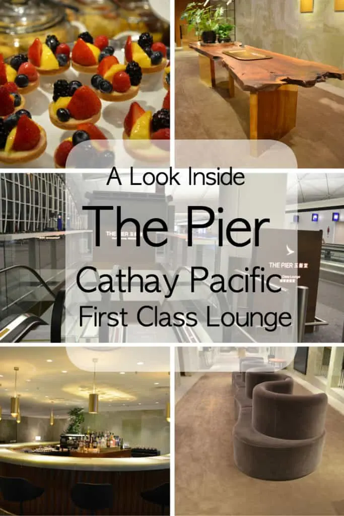 Experience an oasis of calm in the busy Hong Kong Airport at The Pier, Cathay Pacific First Class lounge. 