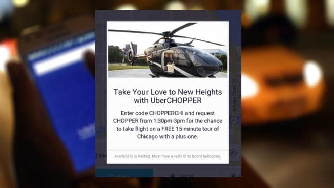 If you're in Chicago, you can request "UberCHOPPER" for your chance to get a free 15-minute helicopter ride over the city. Traveling Well For Less