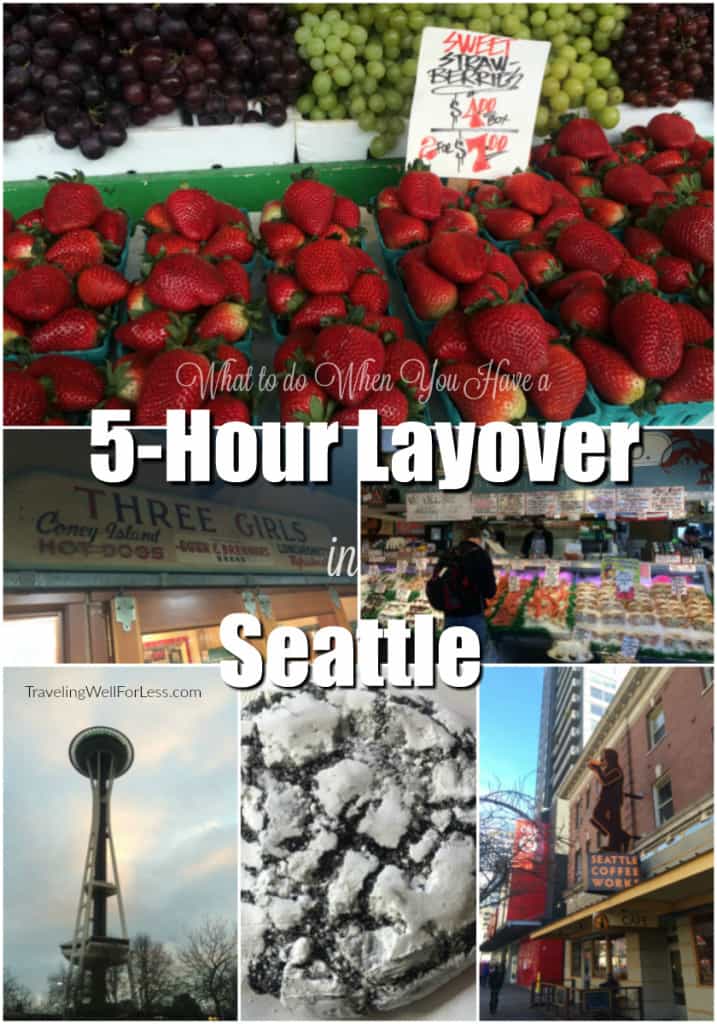 Seeing Seattle in 5 hours is possible. Read travel expert Debra Schroeder's recommendations on what to do when you have a 5-hour layover in Seattle. Traveling Well For Less