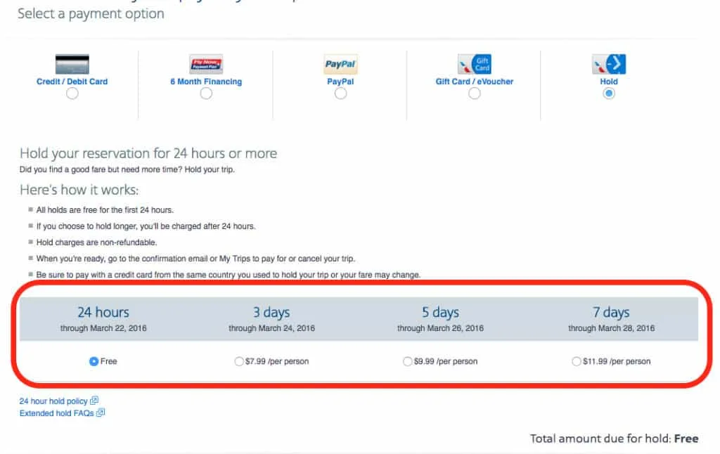 If you fly on American Airlines or were looking at booking an American Airlines ticket, now you can save an American Airlines ticket price for 7 days. Starting now you can hold and lock in your ticket price for 7 days. Traveling Well For Less