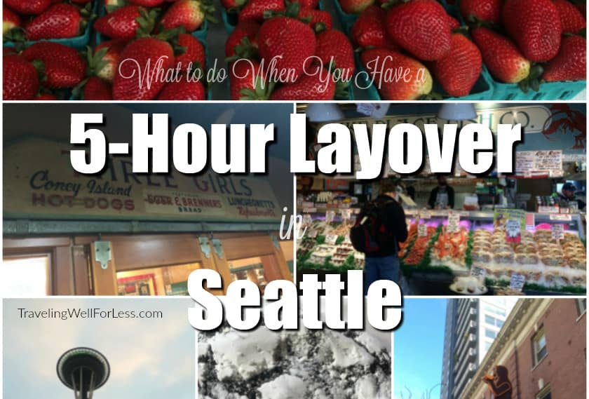 Here's a list of things you can do during a 5-hour layover in Seattle. Travelingwellforless.com