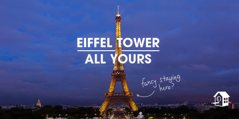 Win a 4 night trip to Paris that includes spending the night in the Eiffel Tower Apartment. TravelingWellForLess.com