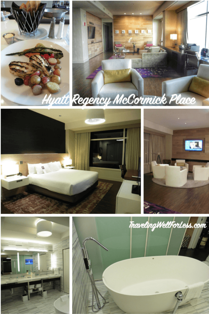 The Hyatt Regency McCormick Place is close to downtown Chicago and offers a variety of room types. Click on the pin to read my review. TravelingWellForLess.com