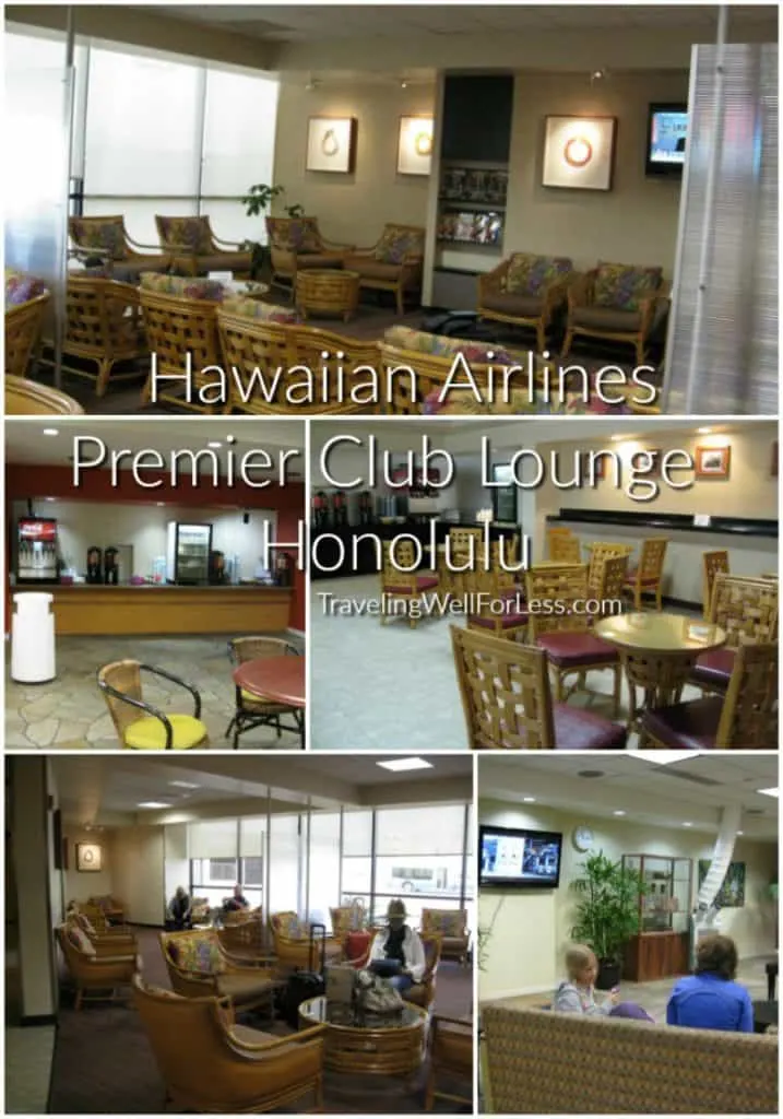 The Hawaiian Airlines Premier Club Lounge in Honolulu is only open to members. Traveling Well For Less