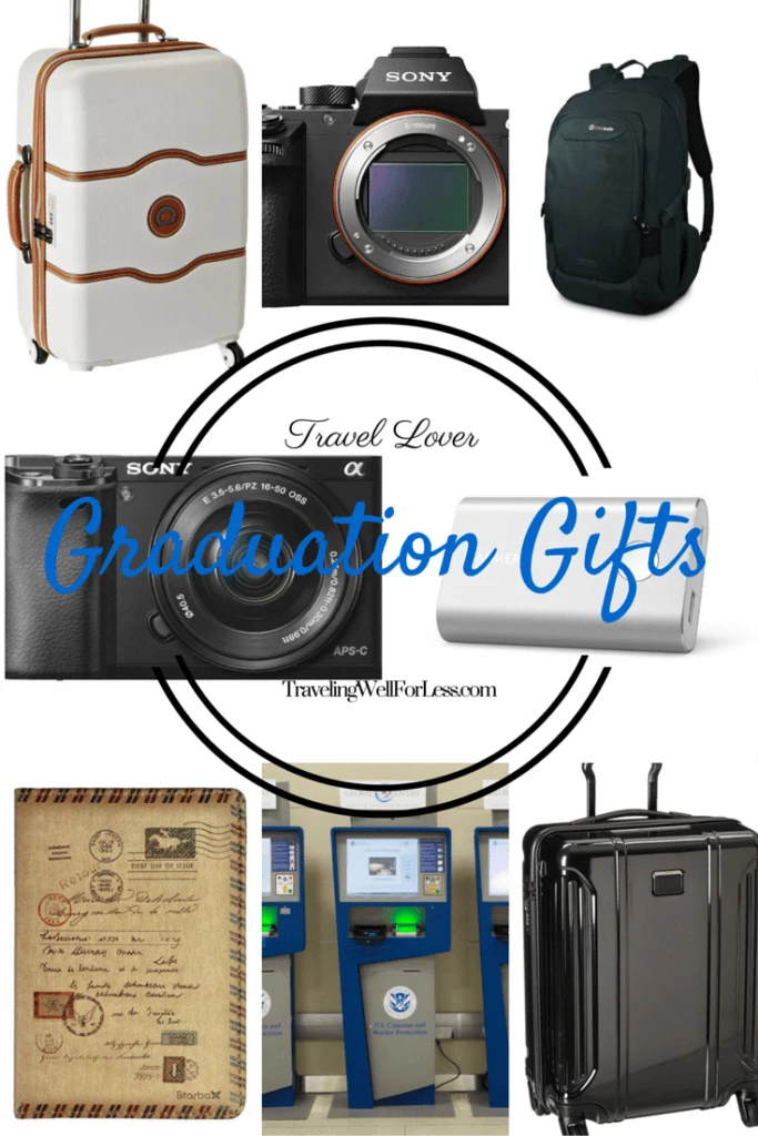 Looking for the perfect graduation gift? We've created a travel gift guide. Read our gift ideas for the graduate who loves to travel. Click to read TravelingWellForLess.com