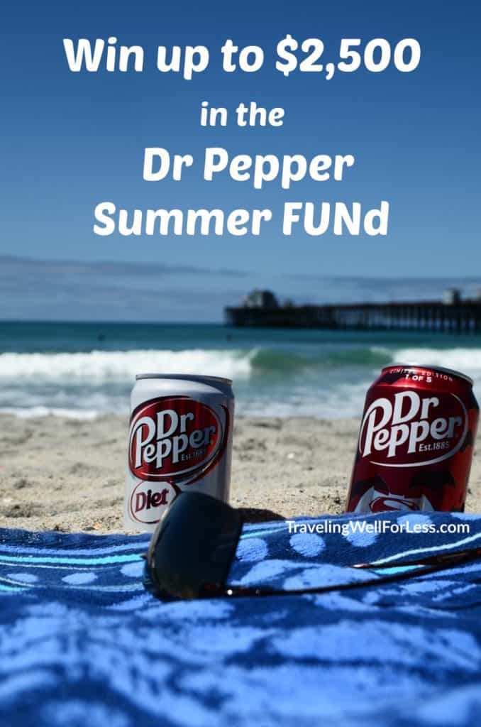 Win up to $2,500 when you buy Dr Pepper® items at Walmart through July 31, 2016. TravelingWellForLess.com