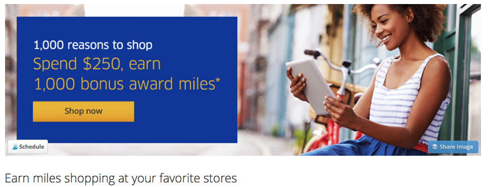 You can get an easy 1,000 United miles for shopping? You can even shop from the comfort of your home. It's that easy. Traveling Well For Less