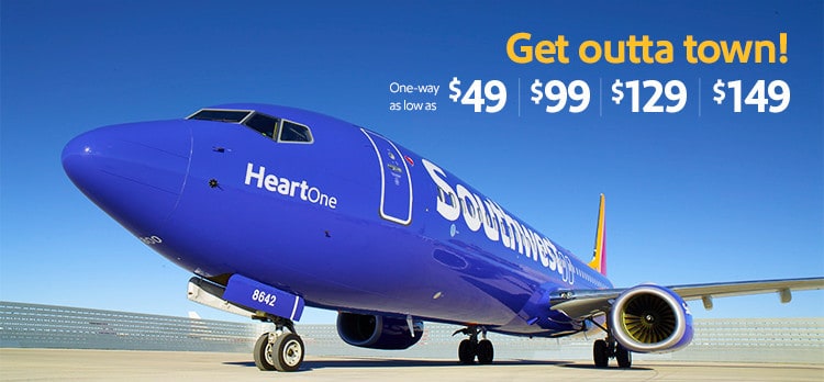 Fly 1-way on Southwest for $49 Traveling Well For Less