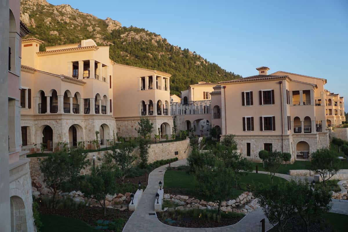 Enjoying the quiet of an empty brand-new hotel, the Park Hyatt Mallorca. | TravelingWellForLess.com