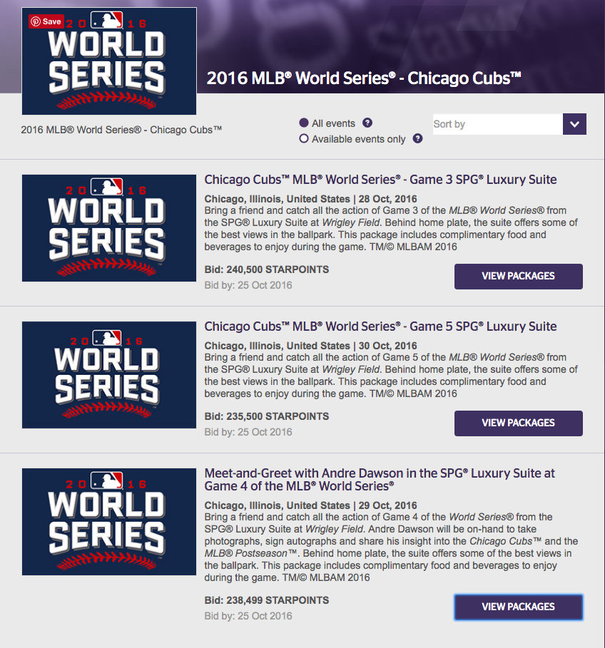 Get free tickets to the World Series, Chicago Cubs vs Cleveland Indians by redeeming Starpoints. https://www.travelingwellforless.com